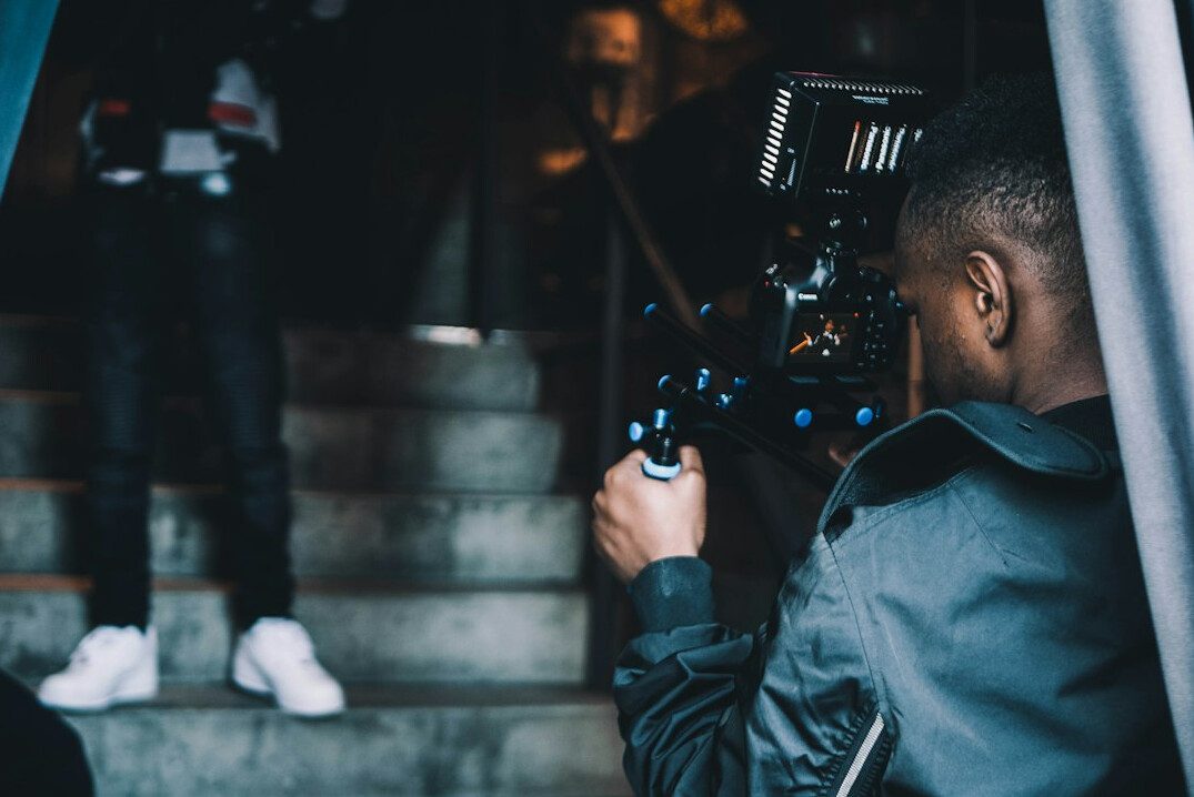 filmmaker shooting action scene