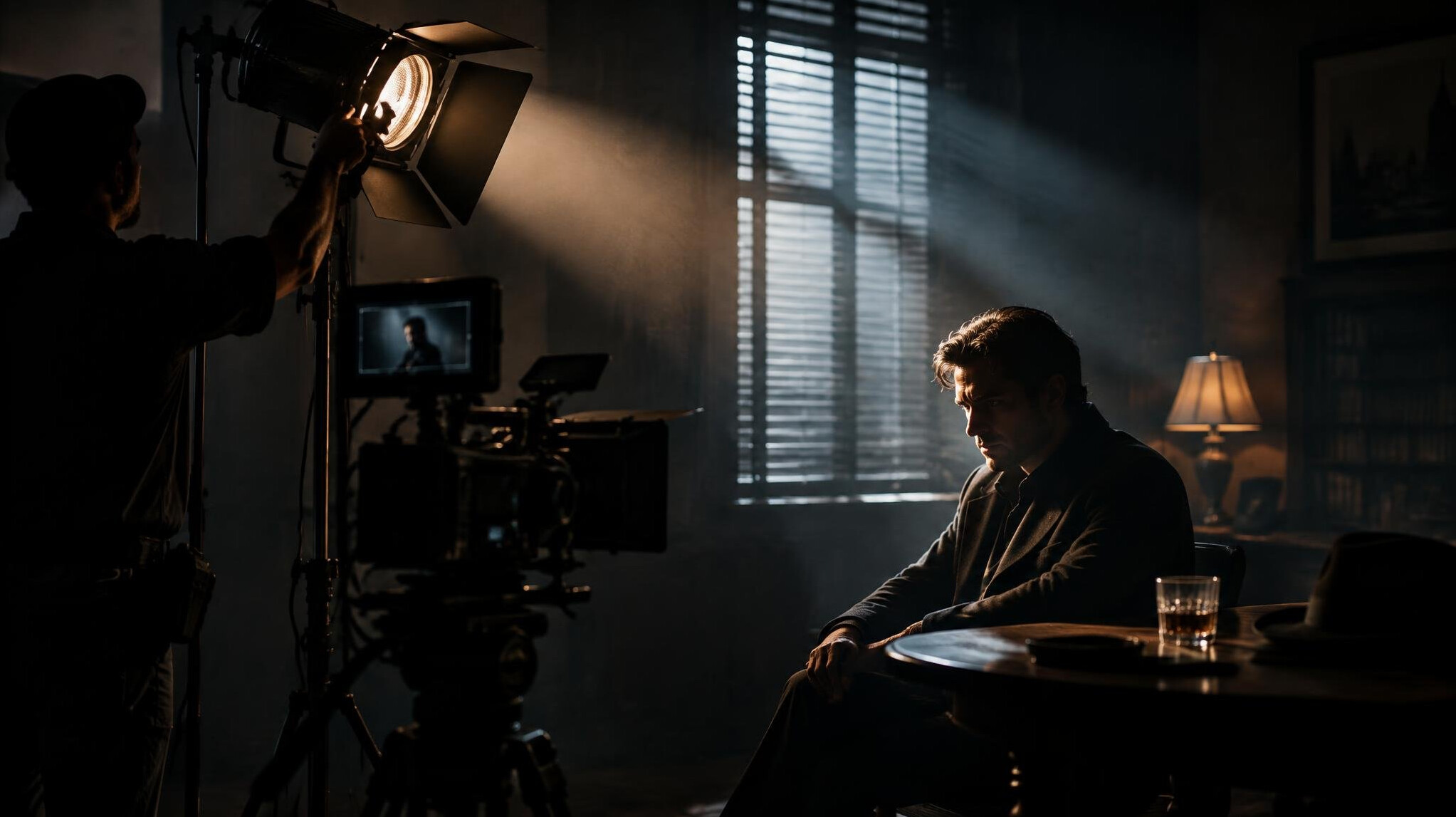 dramatic light and shadow in film