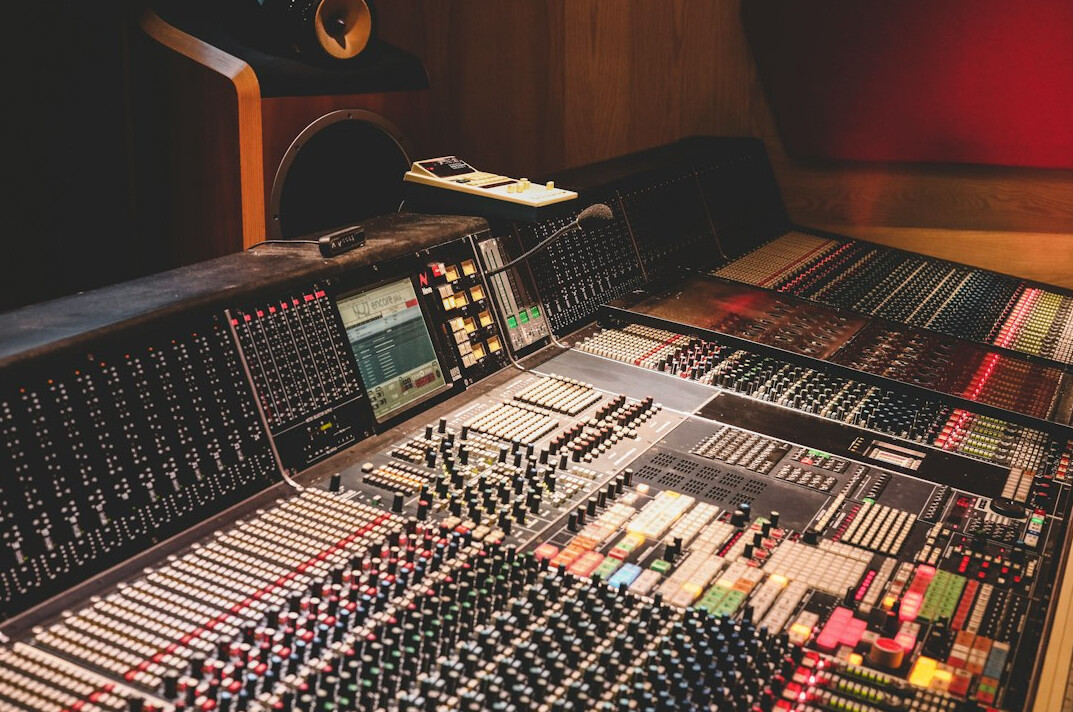 sound designer working on audio