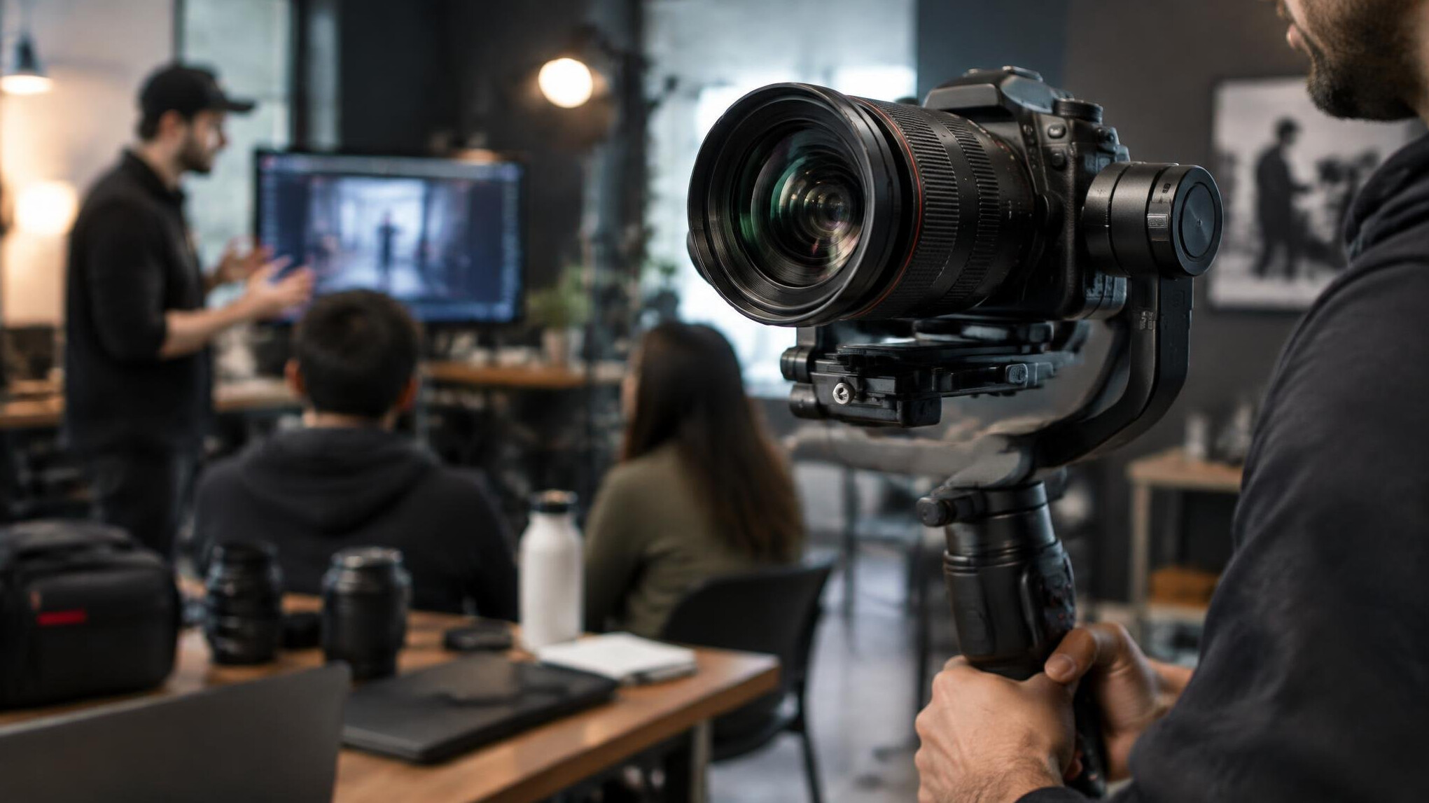 dslr camera lens closeup